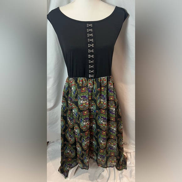 NWT-Hot Topic/Disney’s Evil Queen sleeveless hi lo dress size 4X - Picture 3 of 11